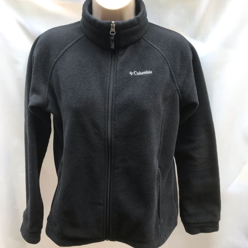 Black Columbia Fleece Zip Up Jacket